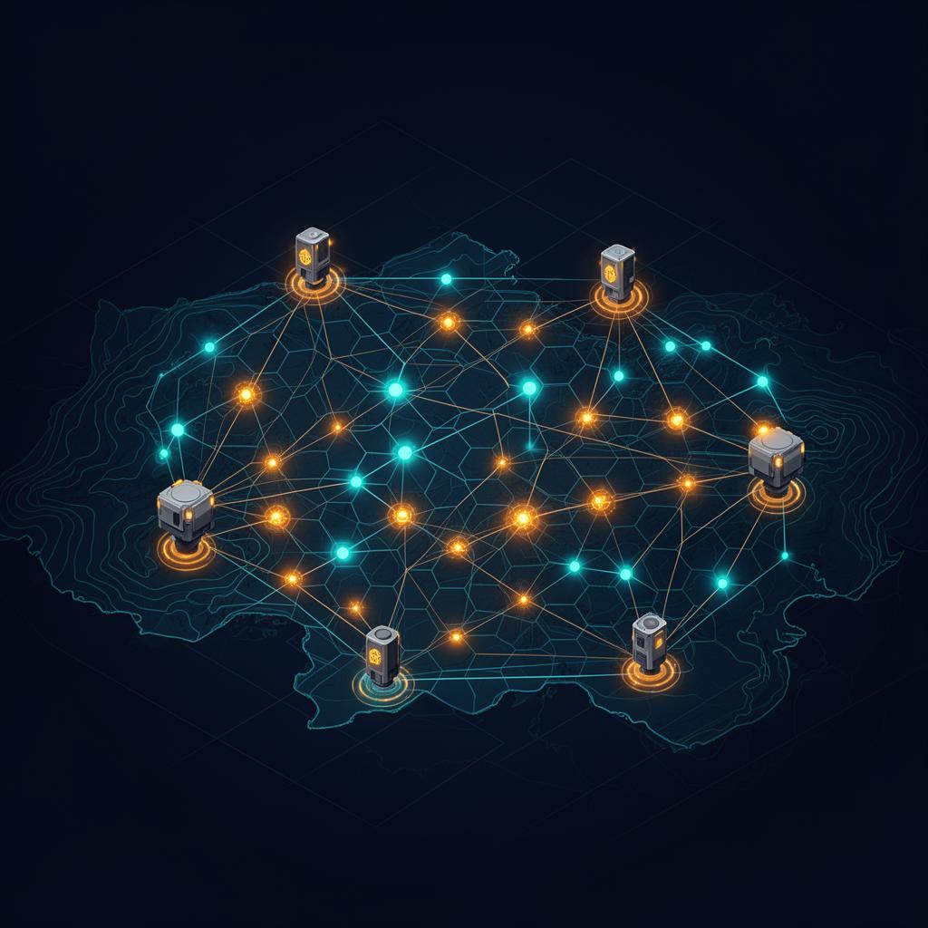 Distributed mesh sensor network architecture